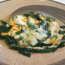 煎酒で3分料理!にらとかの野菜の卵とじ