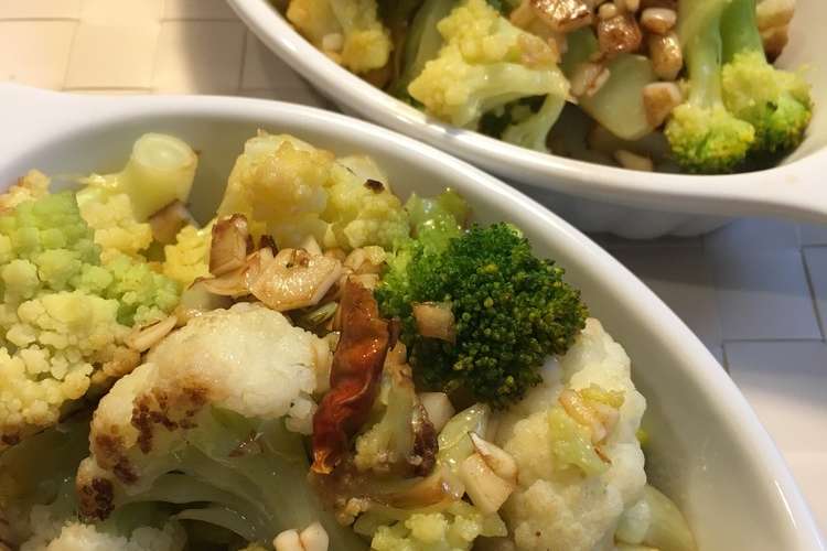 フライパンひとつで花野菜のペペロンチーノ レシピ 作り方 By おぐにゃんこ クックパッド