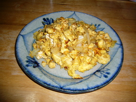 キャベツの洋風炒り豆腐☆