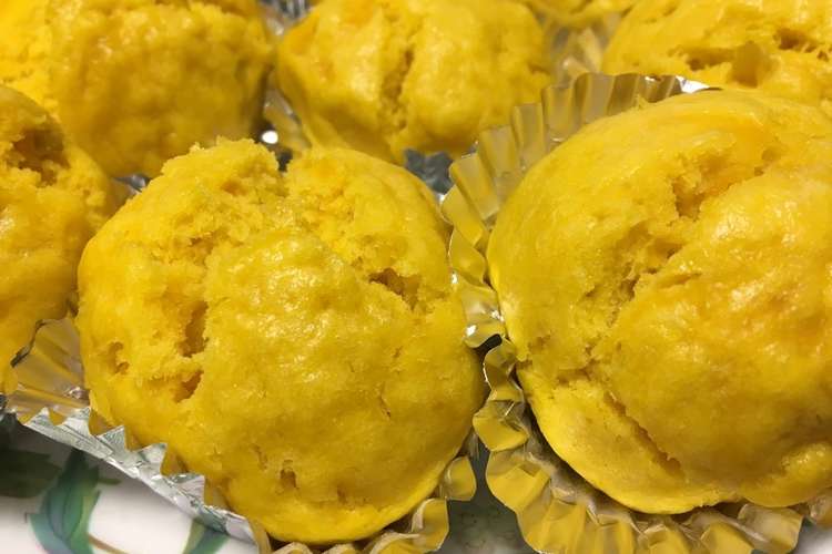 かぼちゃ蒸しパン 卵 牛乳不使用 レシピ 作り方 By こもちゃま クックパッド 簡単おいしいみんなのレシピが365万品