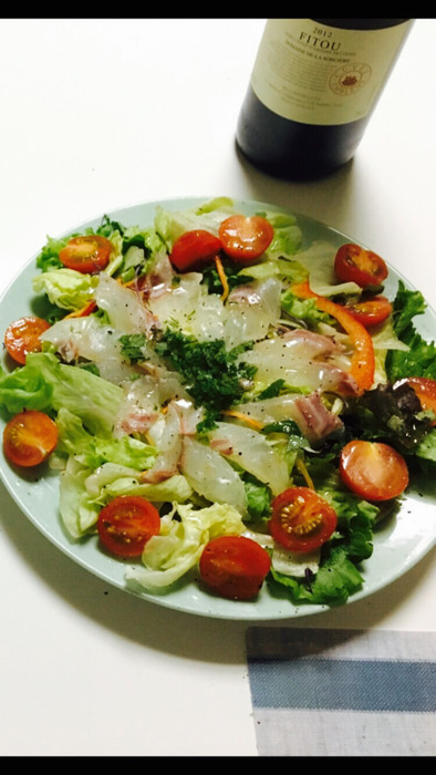 真鯛のカルパッチョ風サラダの写真