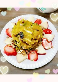 マクロビ☆カットフルーツのシンプルサラダ