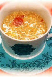 たっぷりトマト&玉子の中華スープ