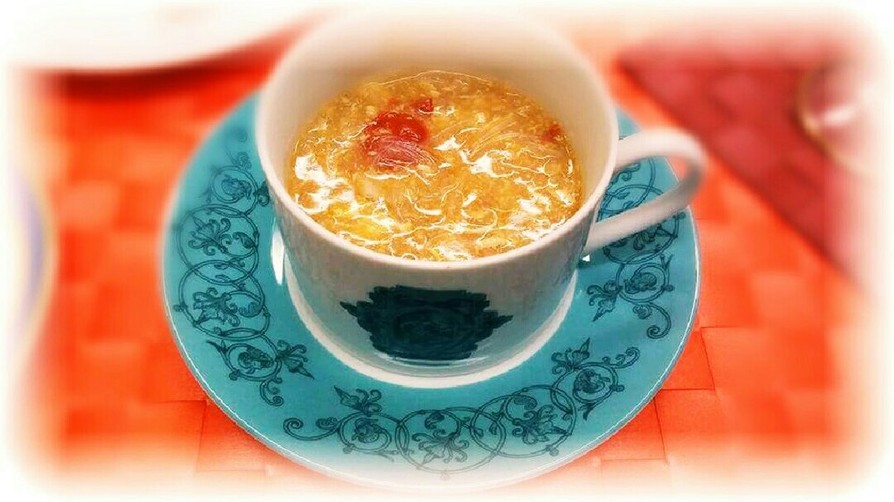 たっぷりトマト&玉子の中華スープの画像