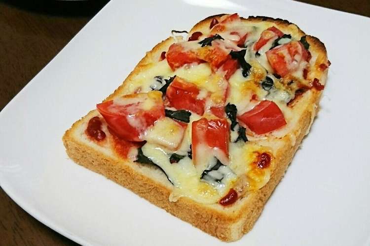 ハンダマ 水前寺菜 のピザトースト レシピ 作り方 By 1713 クックパッド 簡単おいしいみんなのレシピが358万品