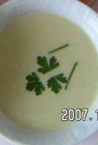 シンプルな豆乳のスープ
