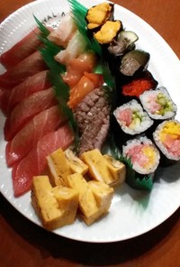 握り寿司（限界まで飯を小さく握る）