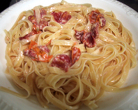 ラブリーピンクパスタ☆フェットチーネ
