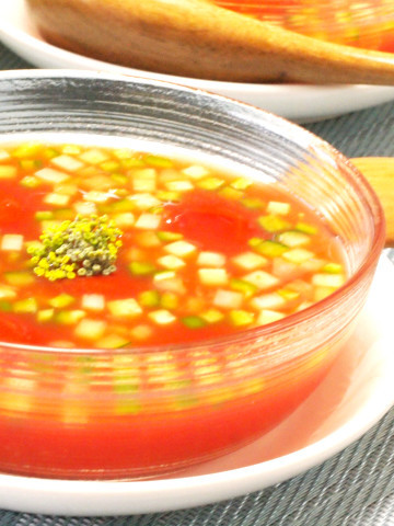 トマトの冷製スープの画像