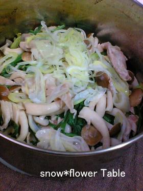 お手軽すぎです★野菜たっぷり蒸し鍋