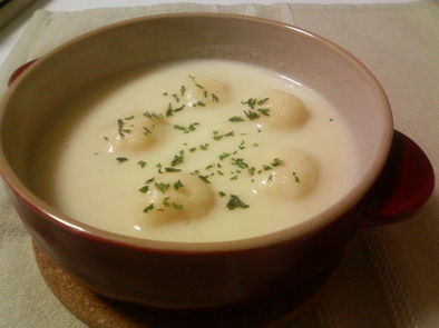 あったまろ☆チーズ団子のミルクスープの写真