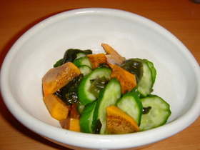 食べてびっくり!柿の入った酢の物