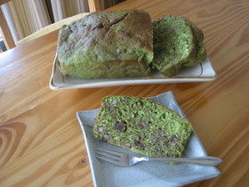 抹茶小豆パウンドケーキ
