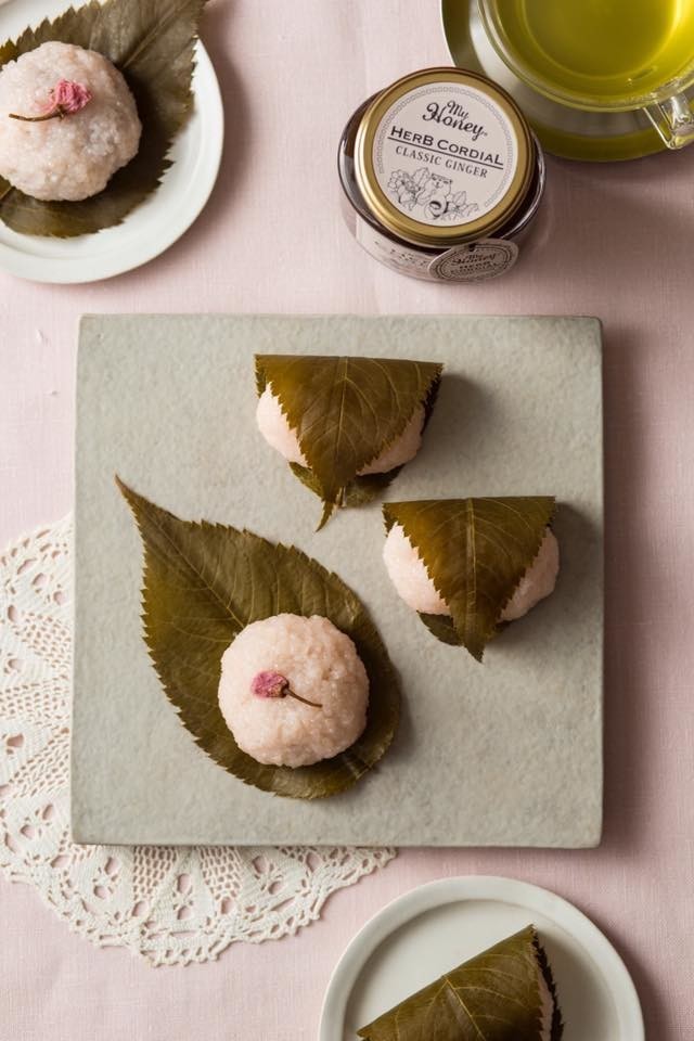 ハーブコーディアルの桜餅の画像