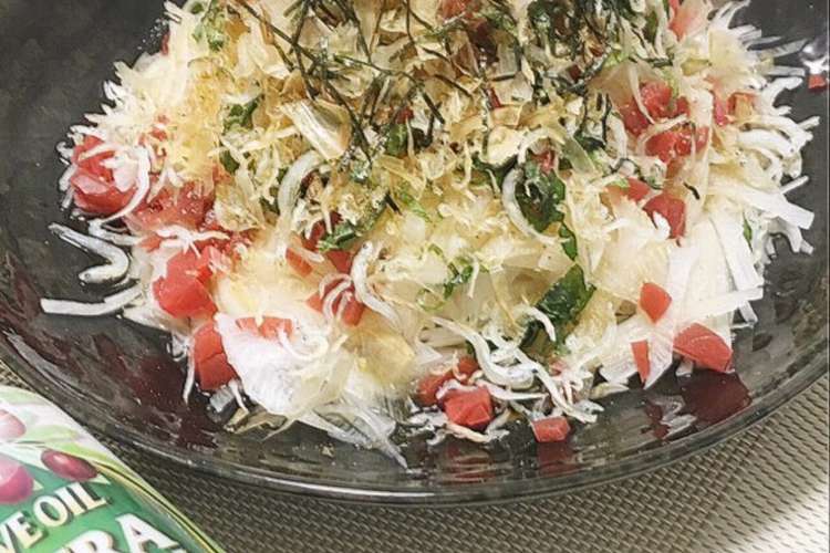 カリカリ梅 カリカリじゃこの大根サラダ レシピ 作り方 By Chikapon クックパッド 簡単おいしいみんなのレシピが375万品