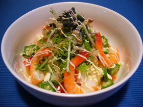 豆腐のねばねばサラダ