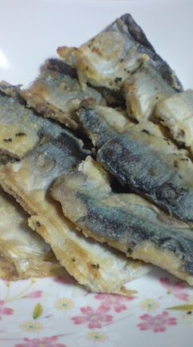 さんまのバジル風味ソテー
