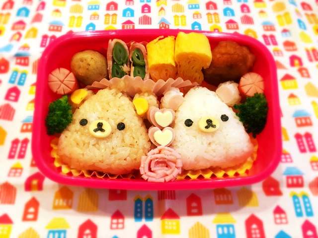 キャラ弁簡単おにぎりリラックマお弁当 レシピ 作り方 By きゃわいい