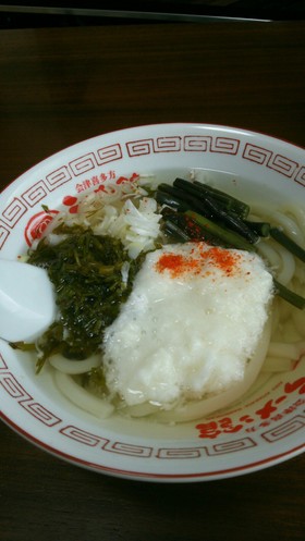 あかもくとろろ山菜うどん