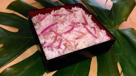 ☆紅くるり大根の炊き込みご飯☆