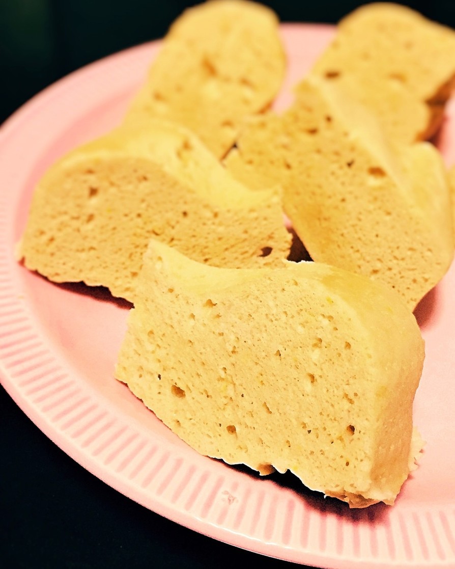 糖質制限◆レンジでプロテイン蒸しパンの画像