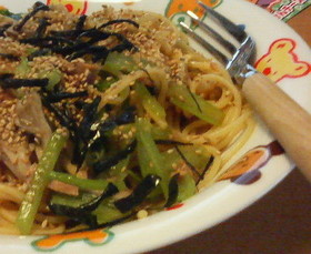 簡単☆こまツナパスタ