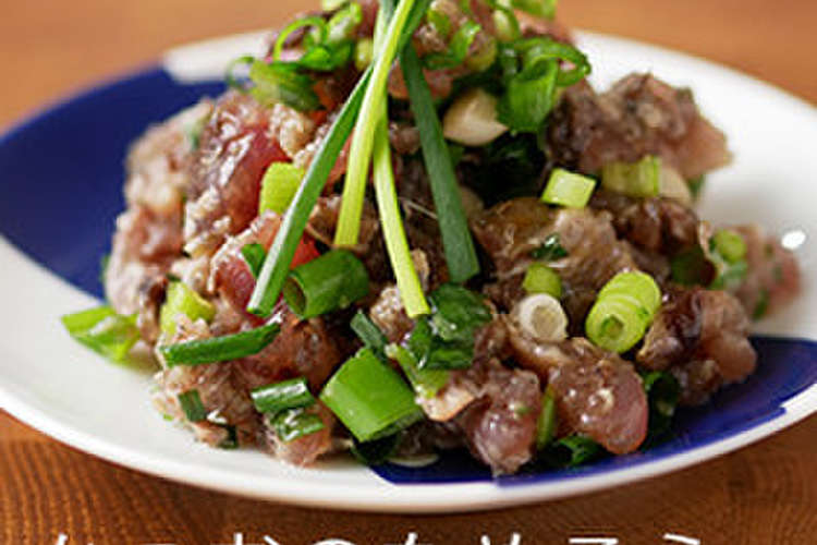 お刺身リメイク 鰹のたたきなめろう仕立て レシピ 作り方 By Sweeterm クックパッド 簡単おいしいみんなのレシピが353万品