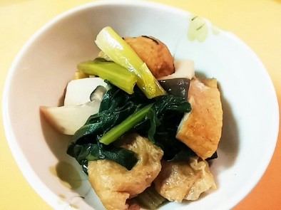 小松菜と油揚げチャチャっと煮浸しの写真