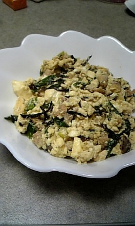 にら入り炒り豆腐