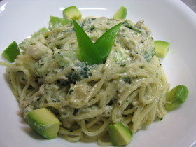 ツナバジルのクリームパスタ