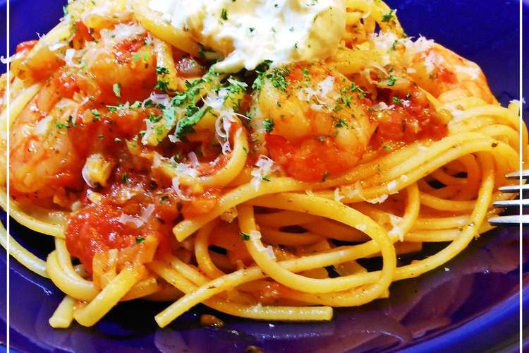トマト マスカルポーネのスパゲティ レシピ 作り方 By Keio3 クックパッド 簡単おいしいみんなのレシピが356万品