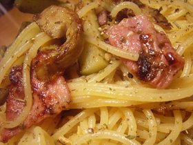 アーティチョークと生ハムのパスタ