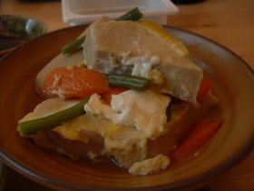 高野豆腐の卵とじ