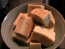 高野豆腐の豆乳煮