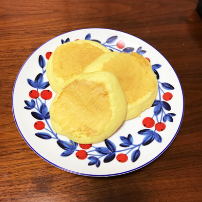 天ぷら粉でスフレパンケーキの写真