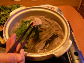塩豚で常夜鍋