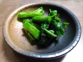 ハマダイコンの葉の即席漬け