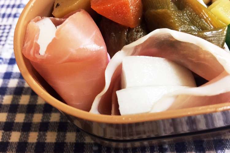お弁当用生ハムの大根巻き レシピ 作り方 By クック49l4h0 クックパッド 簡単おいしいみんなのレシピが366万品