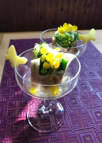 日向夏と菜の花の春サラダ