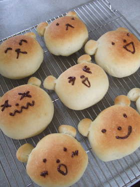 くまさんあんぱん☆サツマイモ入り