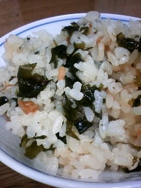 【簡単】なめたけ&わかめ炊き込みご飯