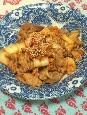 ★材料は2つだけ★豚キムチ