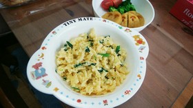 離乳食後期~☆カルボナーラ風パスタ