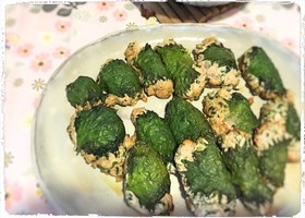 豆腐入り♪大葉のふわふわ餃子
