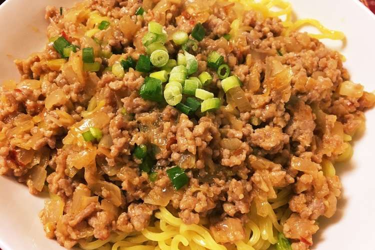 簡単 ジャージャー麺風 肉味噌めん レシピ 作り方 By Cherie030 クックパッド