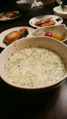 セロリとパセリのミルクスープ☆