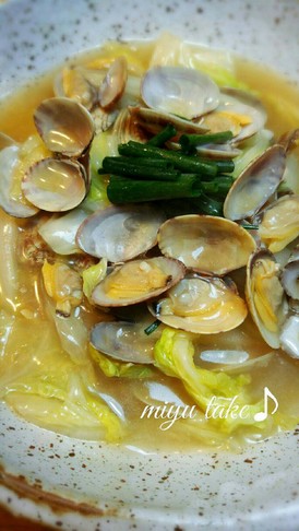 トロ〜り優しい〜あさりと白菜の中華餡♪