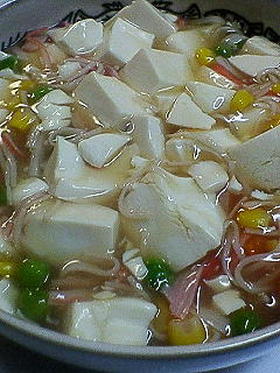 カニあんかけ豆腐