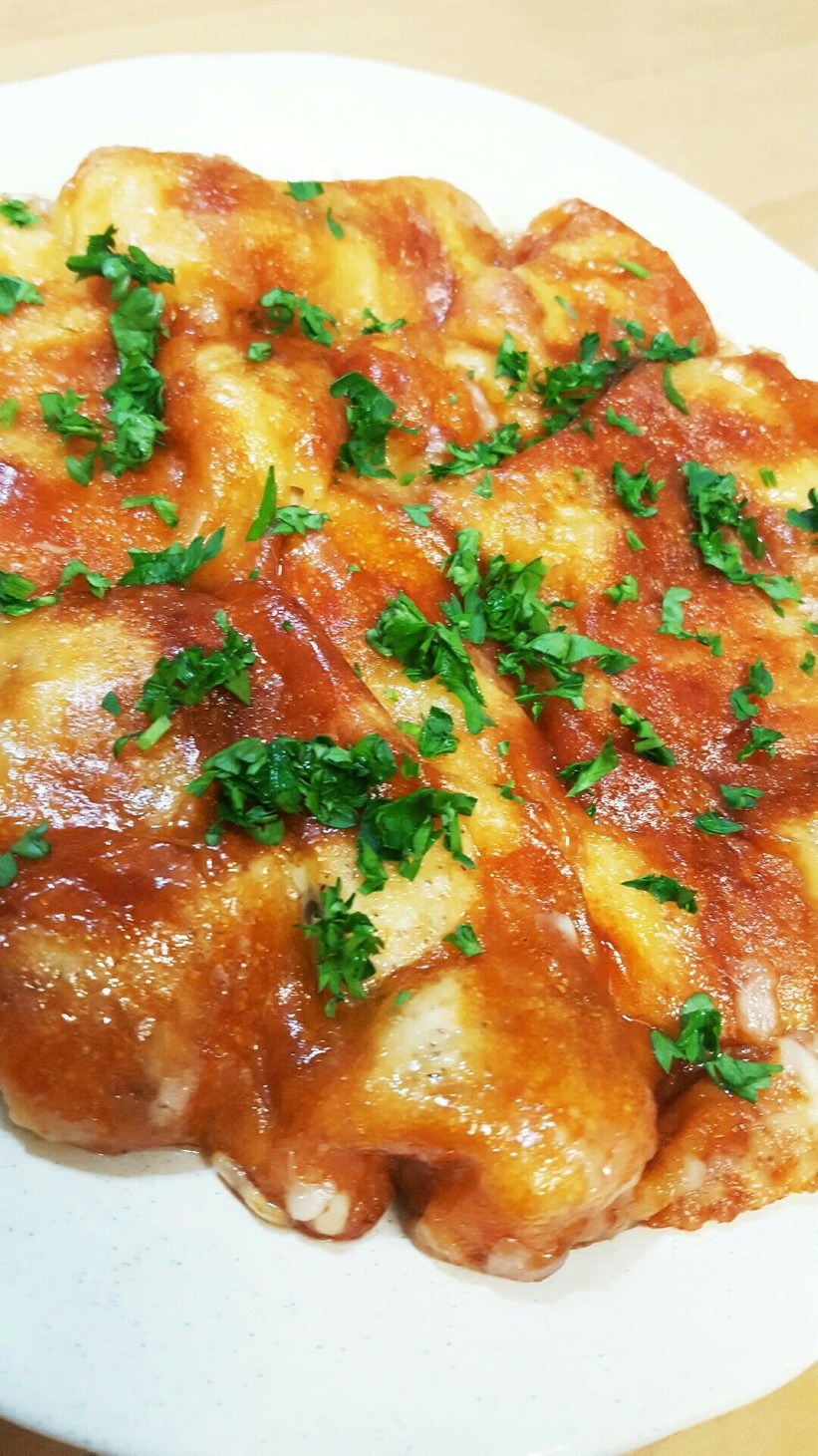 鶏胸肉のペスト詰め焼きレシピ