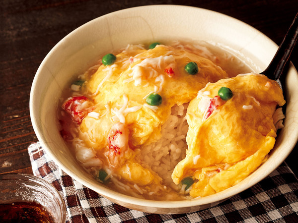 ふわふわかにたまあんかけ丼